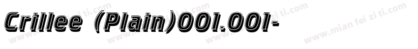 Crillee (Plain)001.001字体转换